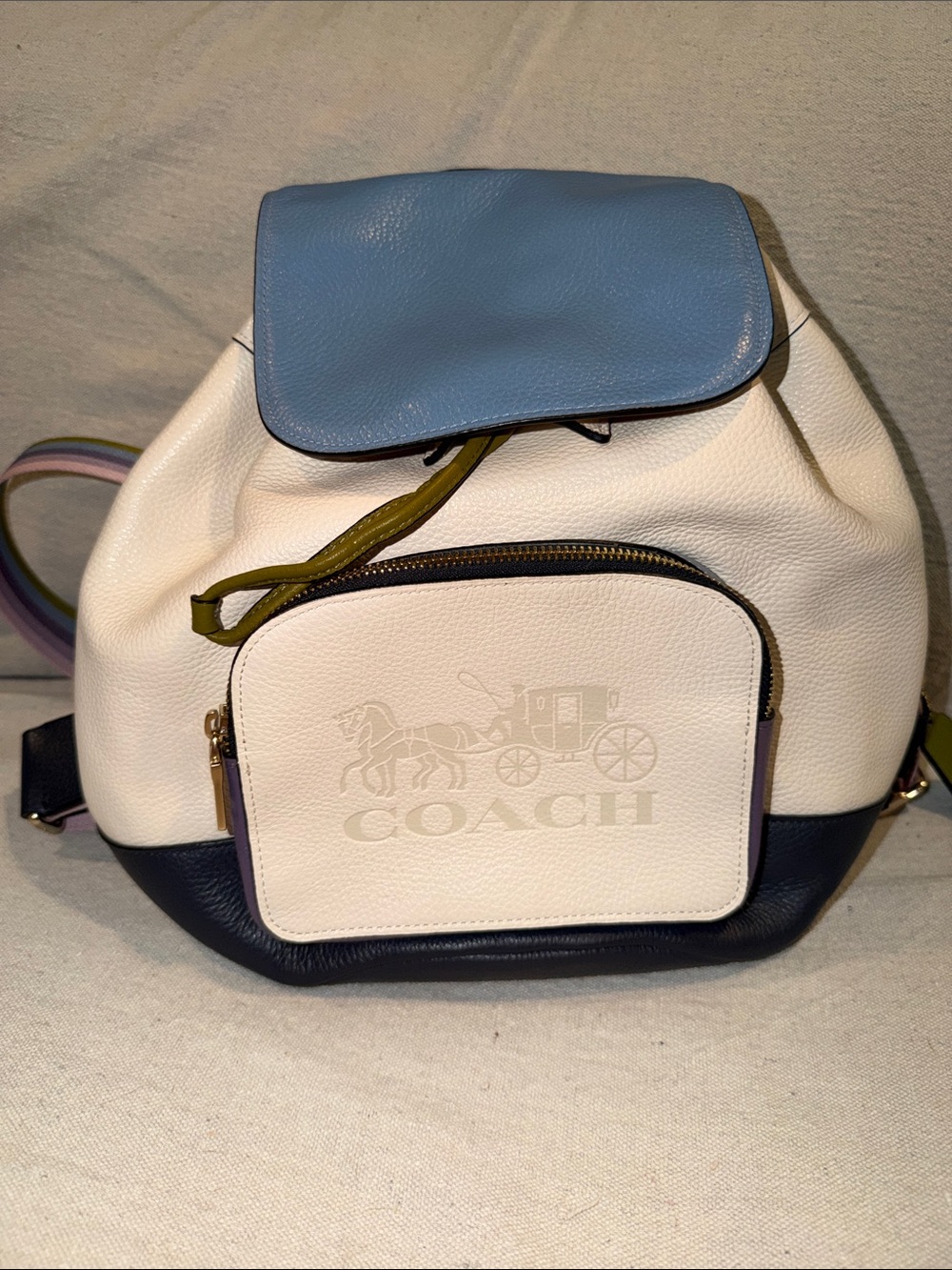 COACH Jes Color Block Backpack